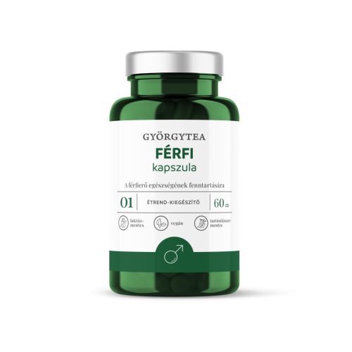 Györgytea Férfi 60db kapszula 01 A férfierő egészségének fenntartására.