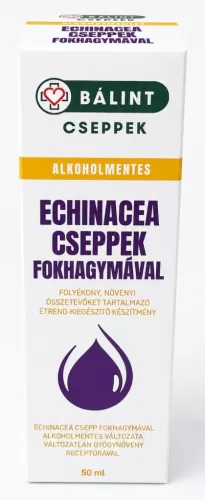 Bálint Cseppek Alkoholmentes Echinacea cseppek fokhagymával 50ml