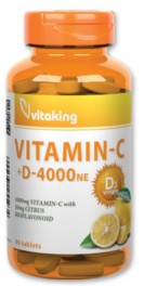 Vitaking C-1000 + D-4000 komplex (90) tabletta