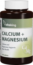 Vitaking Calcium+Magnesium 500mg/250mg (100) tabletta