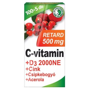   Dr. Chen C-vitamin 500mg + D3 + Cink + Csipkebogyó + Acerola 105db Retard tabl.