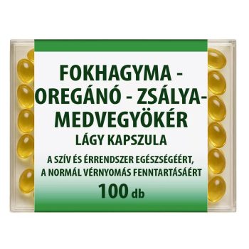   Dr. Chen Fokhagyma - Oregánó - Zsálya - Medvegyökér 100db lágyzselatin kapszula