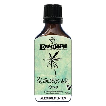   EzerJóFű Közönséges galaj kivonat 50ml alkoholmentes, növényi glicerinnel