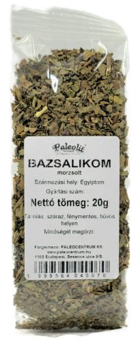 Paleolit Bazsalikom morzsolt 20g Basil leaves crushed without stems