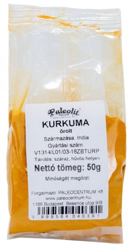 Paleolit Kurkuma őrölt 50g Turmeric powder orange
