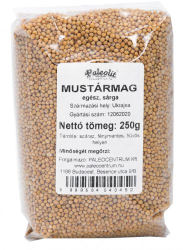 Paleolit Mustármag egész sárga 250g White mustard - Sinapis Alba