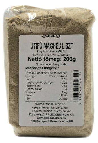 Paleolit Útifű maghéj liszt 200g Psyllium Husk 95% 60 mesh