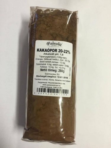 Paleolit Kakaópor 20-22% Alkalizált 250g holland típusú