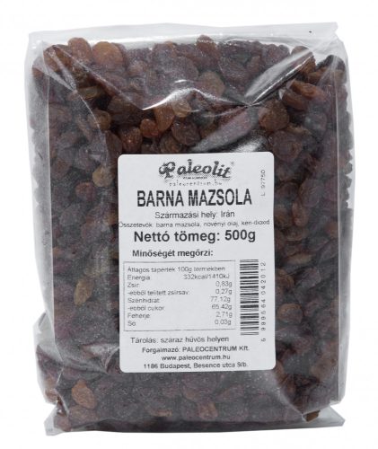 Paleolit Barna mazsola 500g