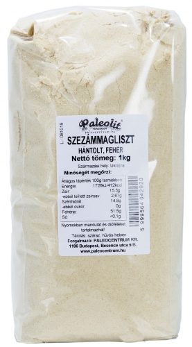 Paleolit Szezámmag préselvény liszt 1kg hántolt, fehér