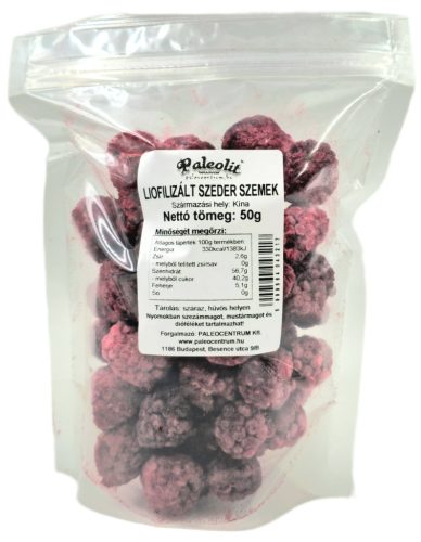 Paleolit Liofilizált szeder szemek 50g Blackberries freeze-dried