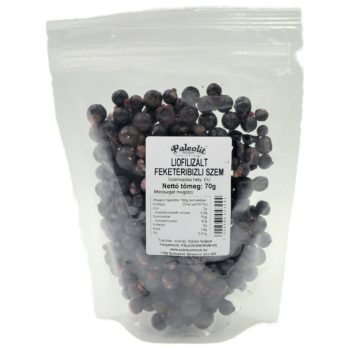   Paleolit Liofilizált fekete ribizli 70g szemek Black currant freeze-dried