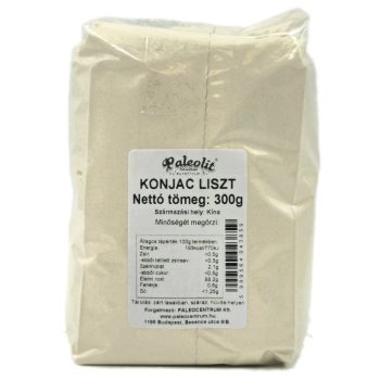   Paleolit Konjac liszt 300g 120-200 mesh glükomannán tartalom min 90%
