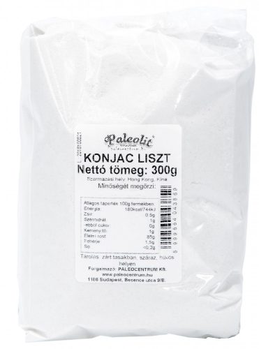 Paleolit Konjac liszt 300g 120-200 mesh glükomannán tartalom min 90%