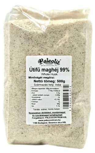 Paleolit Útifű maghéj 99% 500g Whole Husk
