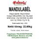 Paleolit Mandulabél natúr 22,68kg 23/25 lédig