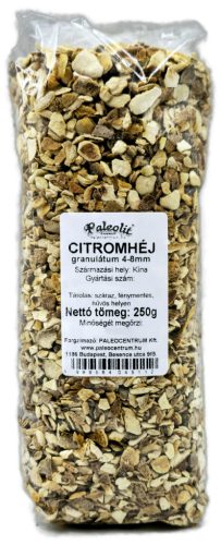 Paleolit Citromhéj 5x5mm szárított 250g Lemon peels