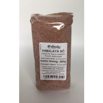   Paleolit Himalaya só fekete 250g fine (0,3-0,5mm) Kala Namak