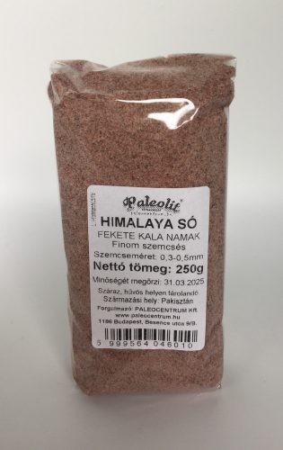 Paleolit Himalaya só fekete 250g fine (0,3-0,5mm) Kala Namak