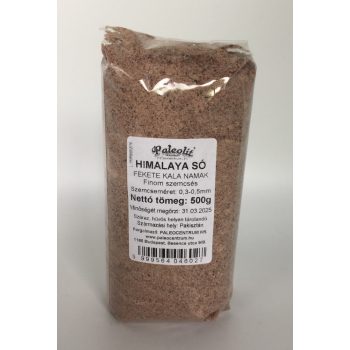   Paleolit Himalaya só fekete 500g fine (0,3-0,5mm) Kala Namak