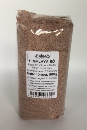 Paleolit Himalaya só fekete 500g fine (0,3-0,5mm) Kala Namak