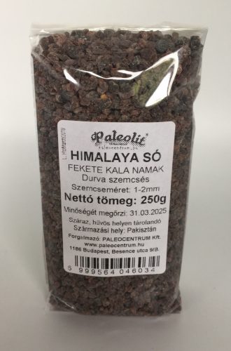 Paleolit Himalaya só fekete 250g durva (1-2mm) Kala Namak
