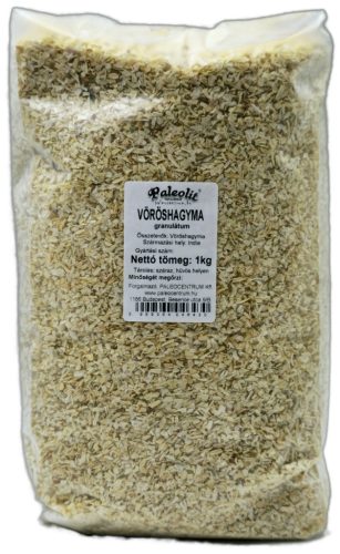 Paleolit Vöröshagyma granulátum 1kg Onion minced 1-3mm