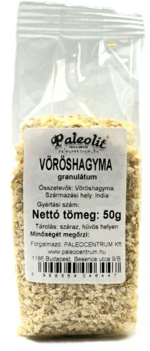 Paleolit Vöröshagyma granulátum 50g Onion minced 1-3mm
