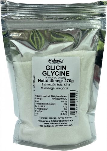 Paleolit Glicin - Glycine 270g aminosav, édesítő