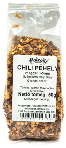 Paleolit Chili pehely maggal 3-5mm 50g Chili crushed 3-5mm (25% seeds)