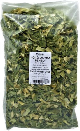 Paleolit Póréhagyma pehely 5x5mm 250g Green leek flakes 5x5mm