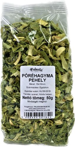 Paleolit Póréhagyma pehely 5x5mm 50g Green leek flakes 5x5mm