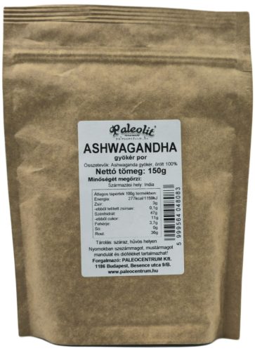 Paleolit Ashwagandha gyökér por 150g organikus