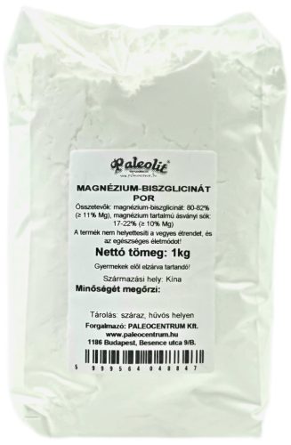 Paleolit Magnézium-biszglicinát por 1kg Magnesium Bisglycinate Powder