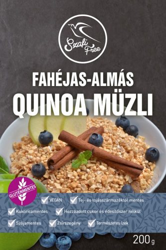 Fahéjas-almás quinoa müzli 200g Szafi Free
