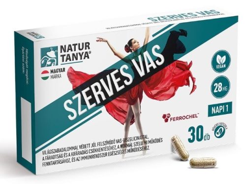 Natur Tanya® Szerves Vas 30db kapszula