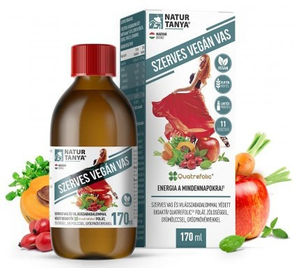 Natur Tanya® Szerves Vegán Vas szirup 170ml
