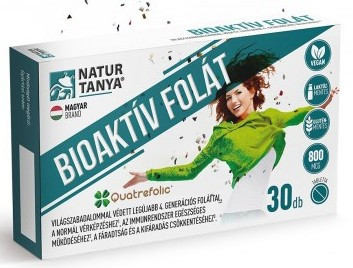 Natur Tanya® Bioaktív Folát 800mcg 30db vegán tabletta