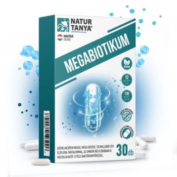   Natur Tanya® Megabiotikum 30db kapszula 12 féle baktériumtörzs, 120 milliárd CFU