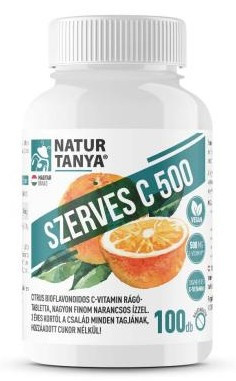 Natur Tanya® Szerves C500 100db rágótabletta