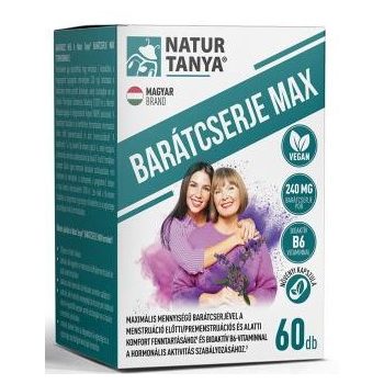   Natur Tanya® Barátcserje Max 240mg 60db kapszula, bioaktív B6-vitaminnal