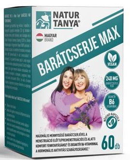 Natur Tanya® Barátcserje Max 240mg 60db kapszula, bioaktív B6-vitaminnal