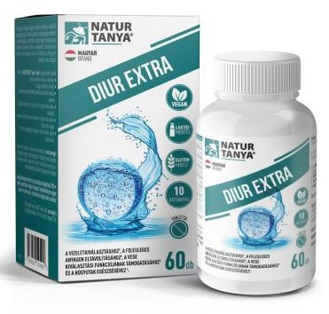 Natur Tanya® Diur Extra 60db tabletta vizeletkiválasztás, vese, húgyutak