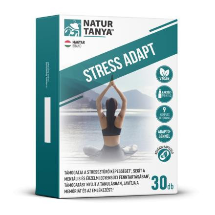 Natur Tanya® Stress Adapt 30db kapszula Adaptogén gyógynövényekkel