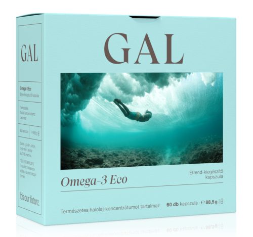 GAL Omega-3 Eco 60 db kapszula ÚJ 700mg Omega-3 1 kapszulában