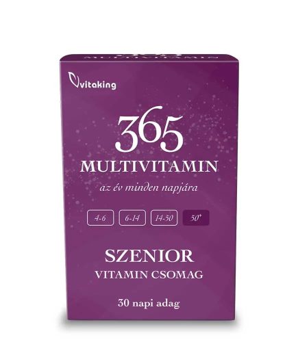 Vitaking 365 Szenior Multivitamin csomag 30 napi adag