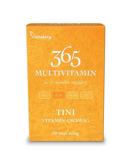 Vitaking 365 Tini Multivitamin csomag 30 napi adag