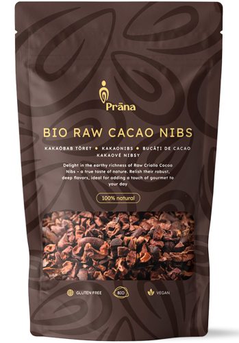Prana Bio Nyers Kakaóbab töret 125g Raw Cacao Nibs