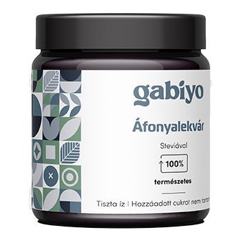 Gabiyo Áfonyalekvár 200g szőlőmusttal