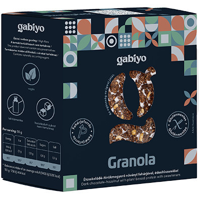 Gabiyo Granola Étcsokoládé-törökmogyoró 275g